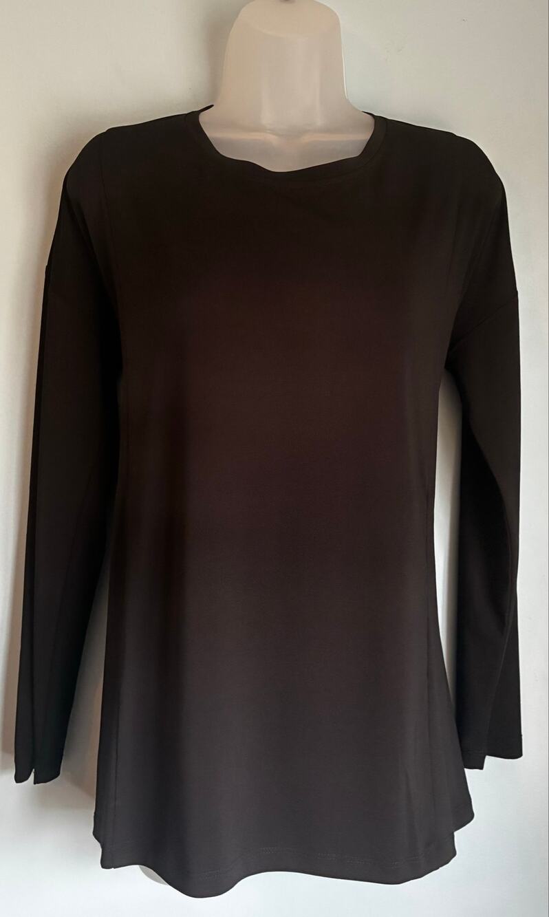 Soft Surroundings Soft Black Long Sleeve Top Loungewear Casual Medium
